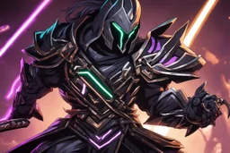 Shredder in 8k solo leveling shadow artstyle, venom them, neon effect, full body, Desert, intricate details, highly detailed, high details, detailed portrait, masterpiece,ultra detailed, ultra quality