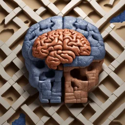 Insanely detailed Hd Photography of concept photography of a brain made from azulejo tiles, oozing ceramic, azulejo design visible, insanely good concept photography of an azulejo mind made from azulejo tiles inspired by Igor morski by Pranckevicius