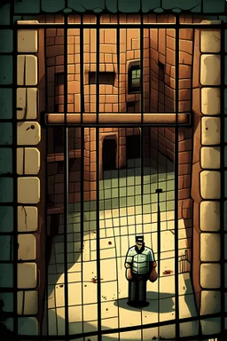 art representing the game prison architect