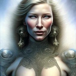 young cate blanchett bodybuilder by gerald brom luis royo