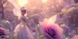 crystal subtle flower in a galactic ambiance beautiful fairy, transparent, delicate colors, in the foreground, full of details, smooth，soft light atmosphere, light effect，vaporwave colorful, concept art, smooth, extremely sharp detail, finely tuned detail, ultra high definition, 8 k, unreal engine 5, ultra sharp focus