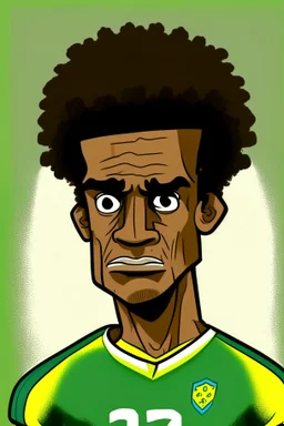 Douglas Louise Brazilian football player ,cartoon 2d