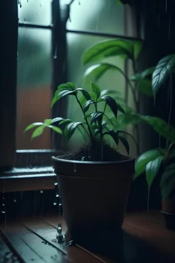 It grows on a rainy night