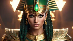 Egyptian Pharaoh warrior, background animated fire, pyramids, eyes blinking, white skin, attractive, ornate, sultry, beautiful, dreamy, elize theron, pretty face, green eyes, detailed, scifi platform, 4 k, ultra realistic, epic lighting, android body, illuminated, cinematic, masterpiece, art by akihito tsukushi, voidstar, artgerm edgPinay_woman,edgPinay_face,edgPinay_body, , arcane style,OverallDetail, OverallDetail