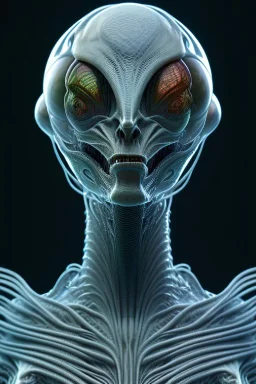 alien, head, 8k, finely detailed, photo realistic, HR Giger style