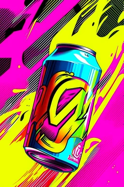 90s Energy Drink Poster background.