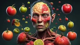 an extremely fertile, parasite-ridden woman. fruit, fertile brood 8k deformed human form, conspicuous, artful, digital art trending on artstation 8k high resolution