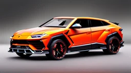 Luxury Lamborghini Urus Fast And Furious Tuning , Photorealistic, 4K, Ultra Detailed, Front Quarter View