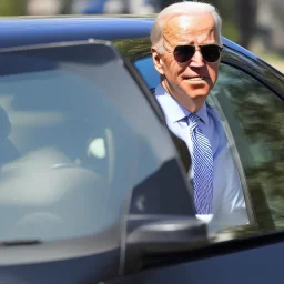  Joe Biden driving a Prius