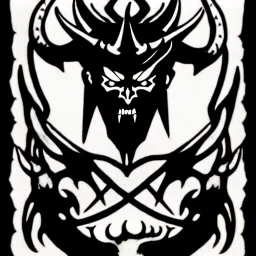 Devil demon satan king knights war code prophecy black and white antichrist