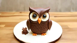 An owl made of cake.
