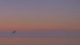 evening calm atmosphere and solitude, lake + moon, on the horizon + a lot of wind