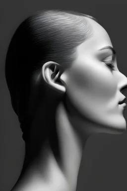 side view of a women's face