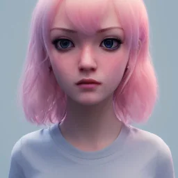 girl look beautiful, eyes like ocean blue, short hair, smile, 8k, rtx, eyebrows like serious, facing left, real, cute, angry expression, tsundere, hyper realistis, hyper details, color schema aesthetic, full body