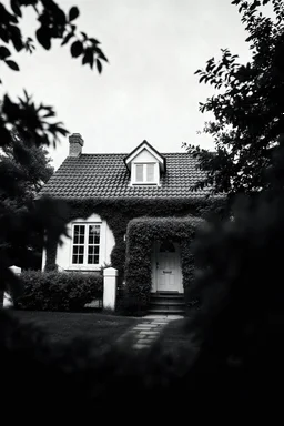 house artificial black and white