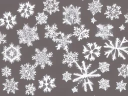 Snowflakes realistic