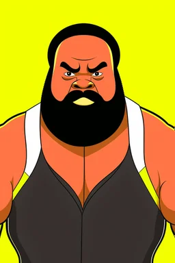 Mark Henry American wrestler catoon 2d