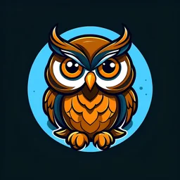 cartoon-style owl logo