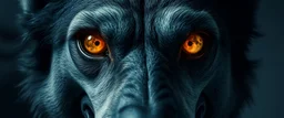eyes of dracula hound with the moon as the pupils