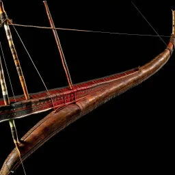 The bow was imported from the far north. The bow was exactly sixty-two inches long, on a handle of very hard- of hard wood were attached to flat arms, tapered with silver- of layers of fine woods, whalebone and boiled- of whalebone and whalebone sinew. It was not only different from the other weapons in the shop. in construction, but also in price. The price was the first thing that caught the archer's eye.