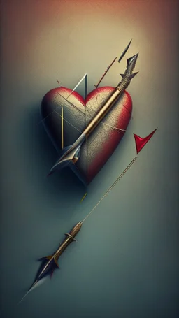 arrow piercing a heart