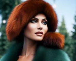 (samdoesarts style:0.85); sharp focus, full body portrait of a beautiful woman with (Celeste hair ) (wearing fur trim), digital art, (highly detailed face:1.0), fine detail, intricate, octane render, hdr 8k