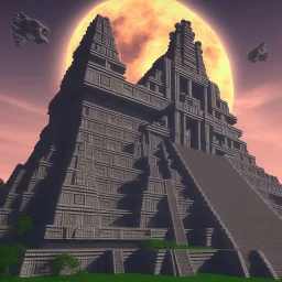 futuristic mayan temple