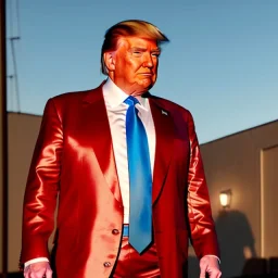 Realistic photo, Donald trump wrestler, wrestling dress, sweat, retro style, 80s, hot ambient, photo studio, red, gold, vibrant color, gradient, highly detailed, art stations, concept art, smooth, unreal engine 5, god rays, ray tracing, RTX, lumen lighting, ultra detail, volumetric lighting, 3d, finely drawn, high definition, high resolution.