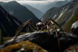Arachne auf einen berg