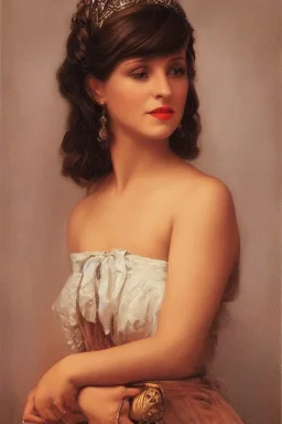 Portrait, beautiful stunning lady and goddess, medium shot, style of Brothers Hildebrandt