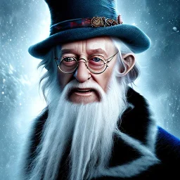 Portrait of a 90 year old warlock like Albus Dumbledore, Gandalf, Merlin, Sherlock Holmes and Mary Poppins by Jim Kay