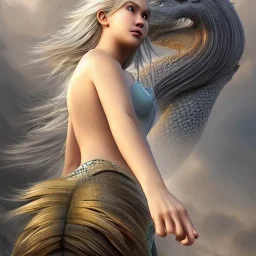 Insanely detailed portrait character of merlion :: perfect proportions :: flawless perfect hands :: by Artgerm, Greg Olsen, Pixar, WLOP :: hyperrealistic, hyper detailed, photorealistic :: a masterpiece, incredible composition, amazing depth, imposing, meticulously composed, 8k :: unreal engine :: Mappa studios :: detailed matte painting, deep color, fantastical, intricate detail, splash screen, complementary colors, fantasy concept art, 8k resolution trending on Artstation Unreal Engine