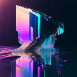 iridescent glitch