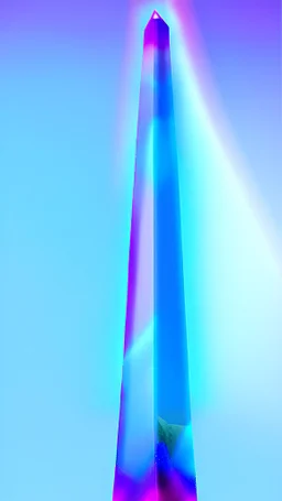 The majestic crystalline obelisk