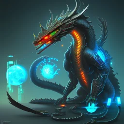 cyberpunk dragon