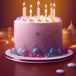 Very beautiful and very nice magic birthday cake, 4K, 8K
