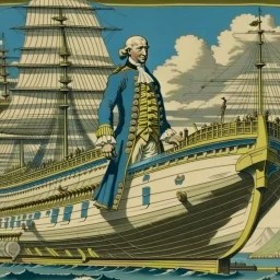 George Washington designs an aircraft carrier