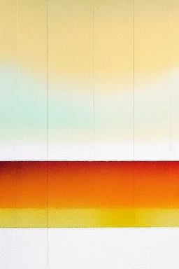 Abstract watercolour in the style of Agnes Martin. Pastel colours