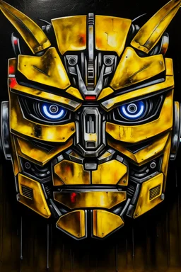 Transformer face portrait painting.