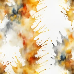 Hyper Realistic White, & Golden Multicolored Grungy-Watercolor-Background