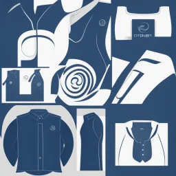 The logo is a simple and elegant symbol representing a clothing retail website. It consists of a smooth, coiled cylindrical shape, giving it a dynamic and lively appearance. The primary color of the logo is dark blue, symbolizing professionalism and trust. The logo is set against a white background, representing purity and simplicity. The cylindrical symbol can be inspired by the coiled shape of fabric or a brand tag, directly relating to the field of clothing sales. This simple and elegant lo