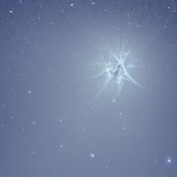 celestial, reflection, ice crystals