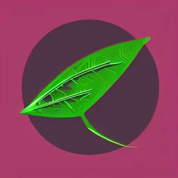 i want you to generate a logo for a new company named "SpiniLeaf" or Spinny Leaf. Something resembeling a spinning leaf, no words, HQ, digital art