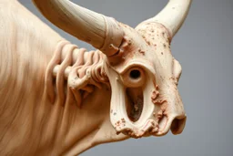 An animal's stiffened rib, huge