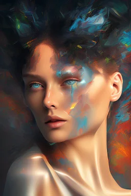 Abstract portrait by nicolas antoniou