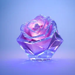 transparent crystal rose, crystallized, cinema lighting, cinema 4d, octane render, 3d render, incrate detailed