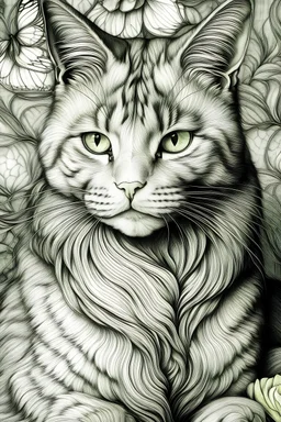 Portrait of a cat by Van Gogh