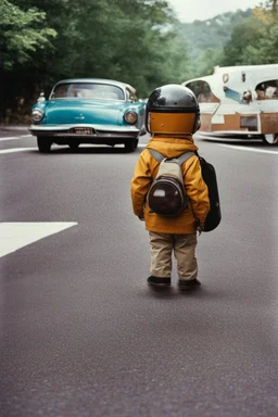 Mesmerized By The Sights Of Earth In The 1970s This Little Guy Misses His Ride Home