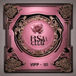 placa rosa vip de un club