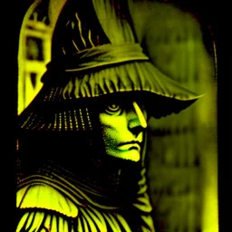 Daguerrotype close up some mysterious figures, odd background, cinematic, Hieronymus Bosch, Max Ernst vegetal life, rotten, ambient light, ghosts, Amano, Botticelli, Alphonse Mucha